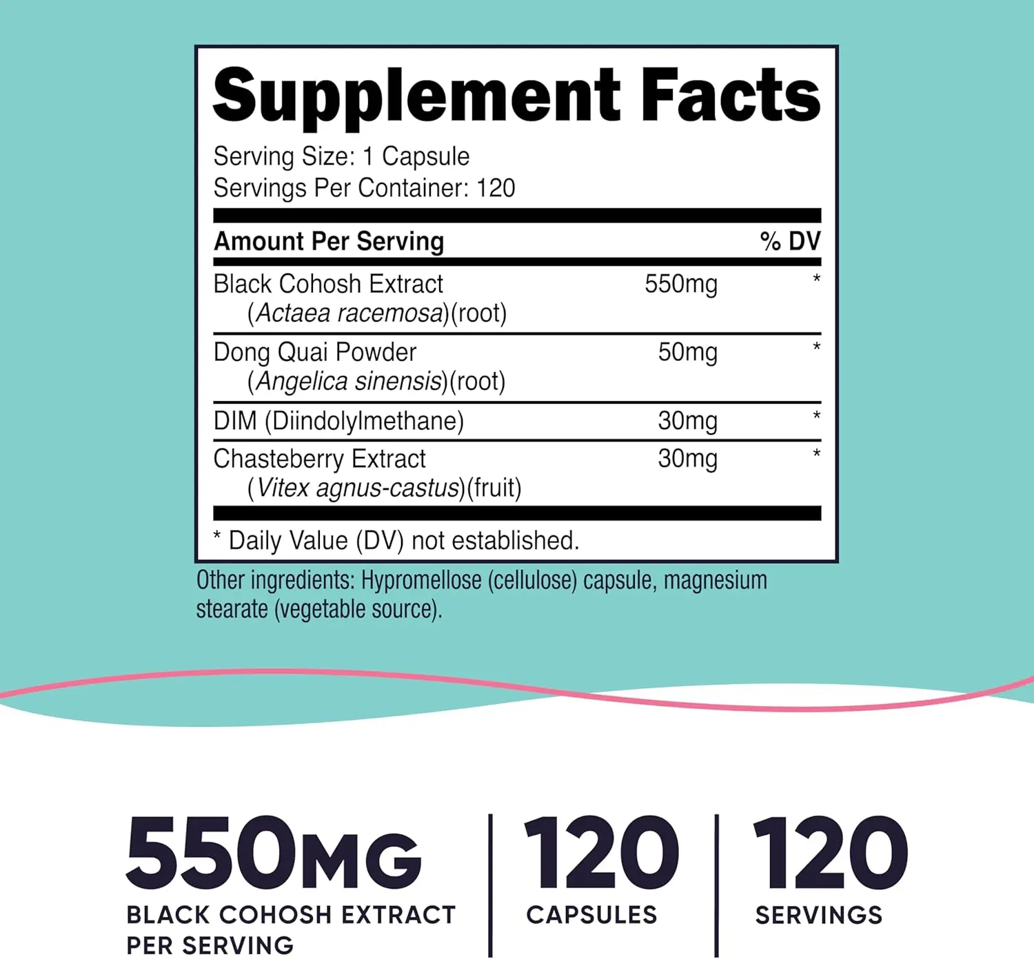 Nutricost Black Cohosh For Women 660 Mg Capsules